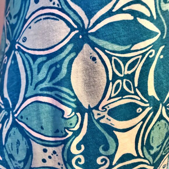 Lilly Pulitzer Womens Size XS Blue Juliet What A Racquet Fish Print Dress Flaw - Picture 6 of 10